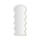 Rhodes Cream Velvet 70" Floor Mirror Model: TOV-C68954